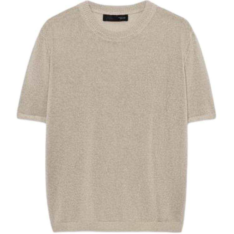 ZARA Knitwear Women's Sand Crew Neck Moderate Base Layer