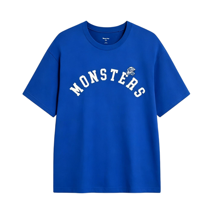 Li-Ning Li Ning T Shirts Men's Bright Blue AHSU493 4 Crew Neck