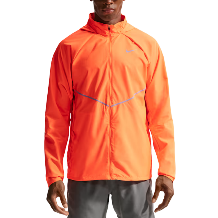 Nike Nike MILER Running Jackets Men's Pure Orange Hooded Moderate Other