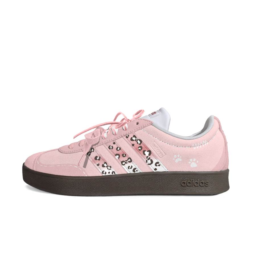 Adidas Adidas VL COURT 2.0 Cushioning Abrasion Resistant Low top Skateboard Shoes Unisex Pink
