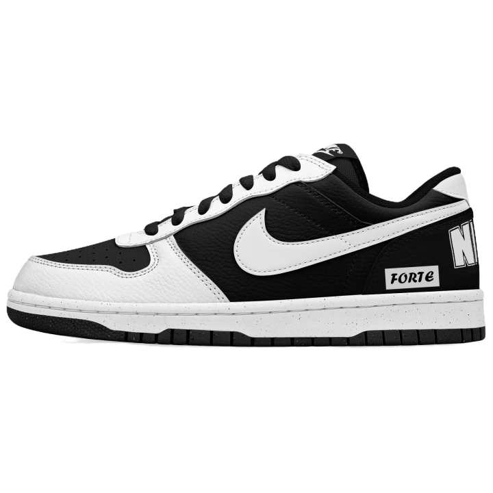 Nike Nike Big Slip Resistant Cushioning Abrasion Resistant Low top Skateboard Shoes Men's Black White