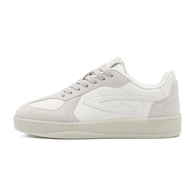 DEERWAY Abrasion Resistant Lightweight Breathable Low top German Army Trainers Women's White Gray