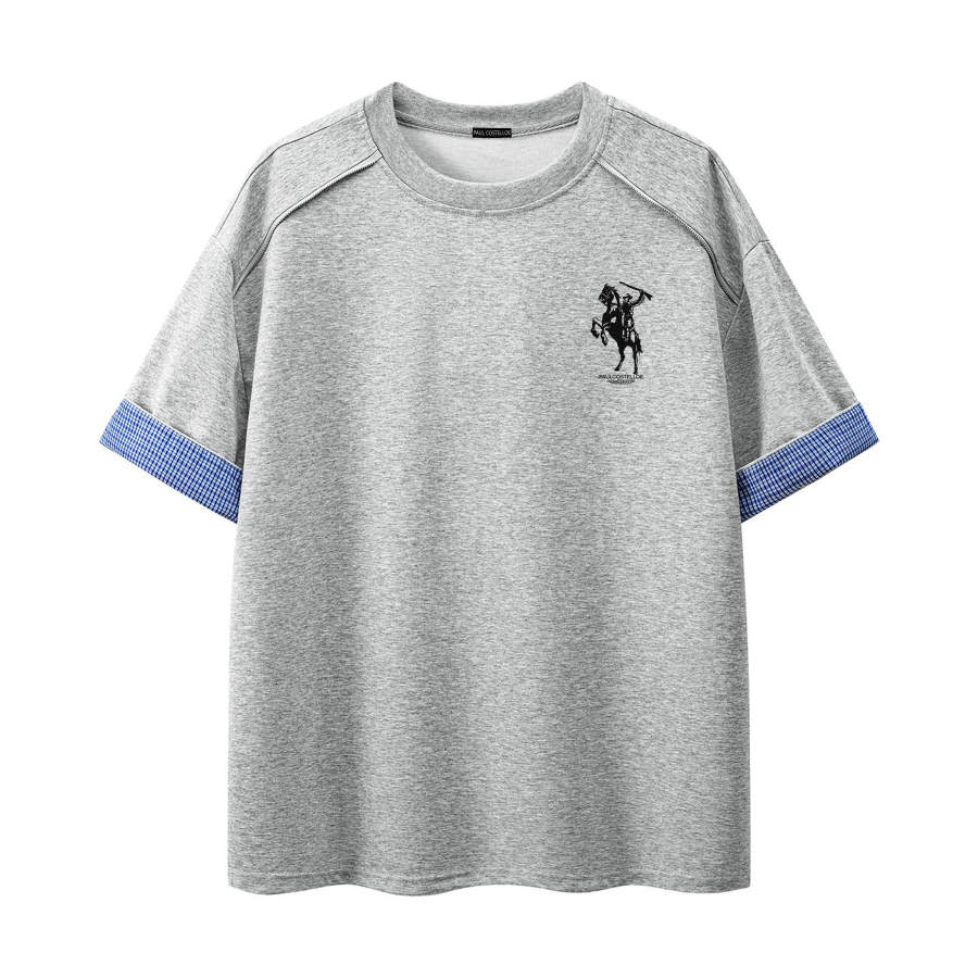 PAUL COSTELLOE T Shirts Unisex Crew Neck Moderate Mock Two Piece