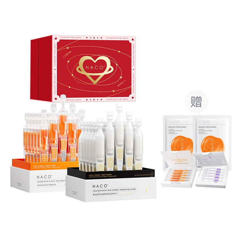 NACO Niacinamide Astaxanthin Box Essence Liquid Whitening Dark Spot Lightening Brightening Wrinkle Resistant