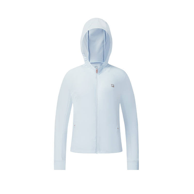 FILA Fitness Jackets Women's Flow Cloud Blue Hooded Moderate Other