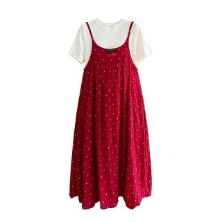 SYEEE WITH U Two Piece Skirt Sets Women's Crew Neck Thin Mid Length
