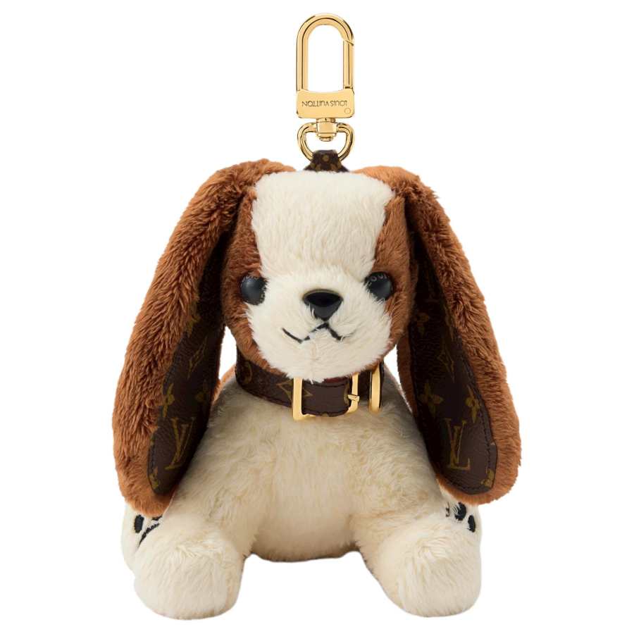 LOUIS VUITTON Dog Faux Fur Bag Accessory Men's Brown