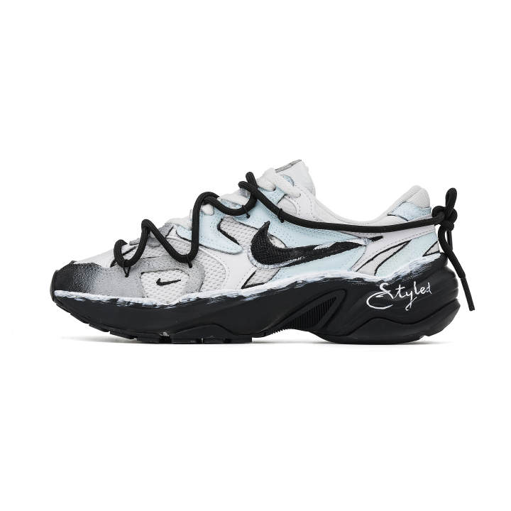 Nike Nike AL8 Night Shadow Ice Blue Textile, Synthetic Leather, Leather, Suede Low top Casual Shoes Women's Black Blue