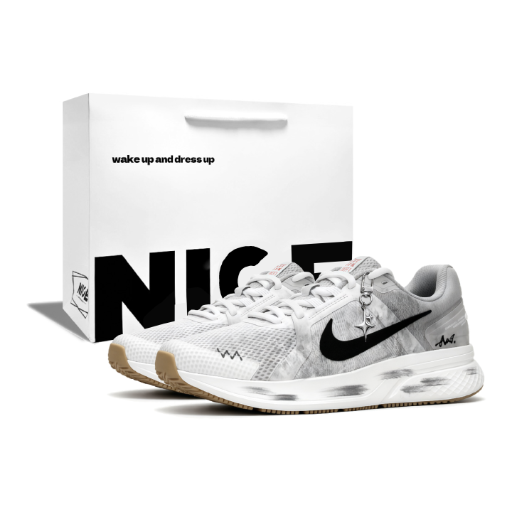 Nike Nike Run Swift 2 Textile, Synthetic Leather Breathable Support Lightweight Low top Casual Running Shoes Men's