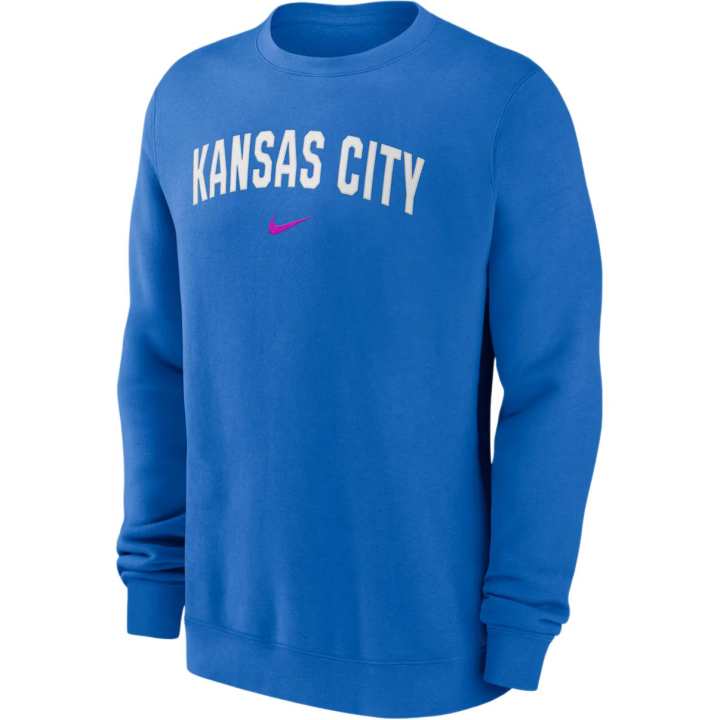 Nike Nike Kansas City Royals 2-Hit Men's Nike Mlb Pullover Crew