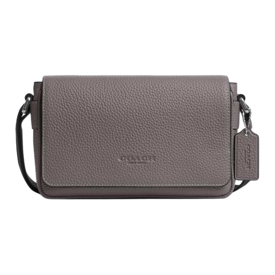COACH Cow Leather Crossbody Bags Small Men's Gray