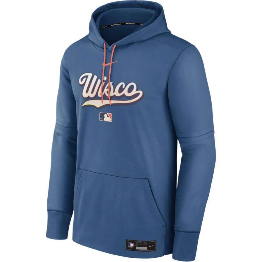 Nike Nike Milwaukee Brewers Authentic Collection City Connect Men's Nike Therma Mlb Pullover Hoodie