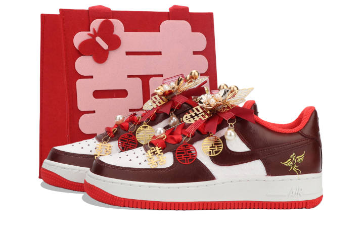 Nike Nike Air Force 1 Skateboard Shoes Unisex Low Top Red/White