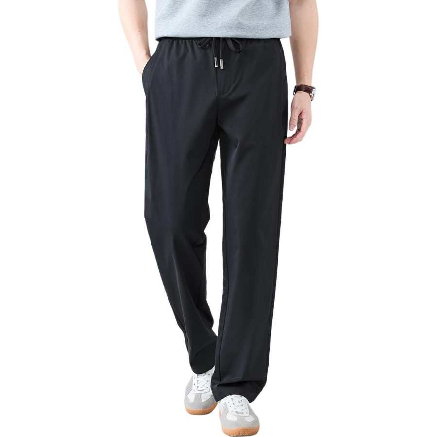 Hodo Casual Pants Men's Moderate Straight Fit Pants