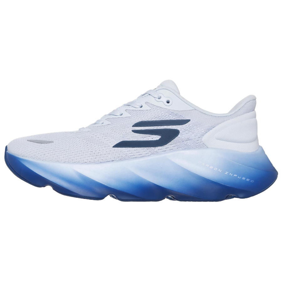 Skechers AERO BURST Abrasion Resistant Breathable Rebound Running Shoes Men's Light Blue