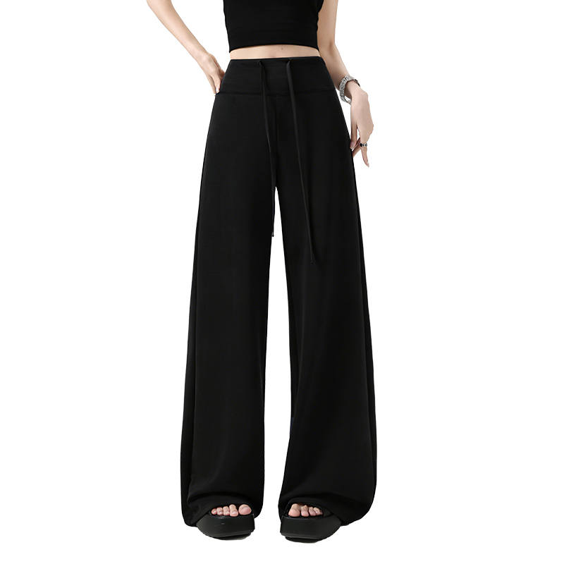 MIIOW Casual Pants Women's Moderate Wide Leg Pants