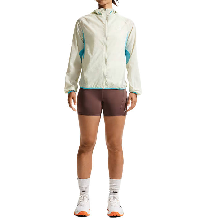Nike Nike ACG Running Jackets Women's Glass Color/Baltic Sea Blue/Baltic Sea Blue/Peak White Hooded Non Detachable Moderate Other