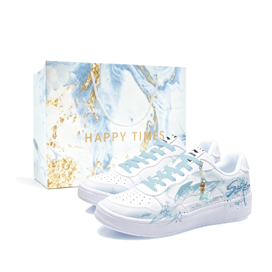 Li-Ning Li Ning Floating Boat Abrasion Resistant Lightweight Low top Skateboard Shoes Unisex Sky Blue