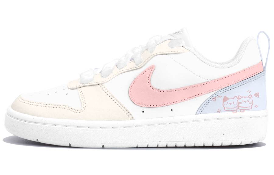 Nike Nike Court Borough Leather Kids' Skateboarding Shoes Pink Teenagers