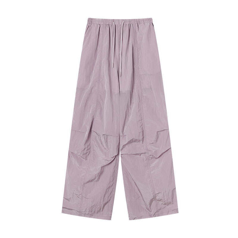 XIANGYING Casual Pants Women's Purple Thin Cargo Pants