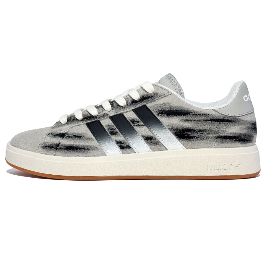 Adidas Adidas Grand Court Base 00s Abrasion Resistant Low top Skateboard Shoes Unisex Black Gray