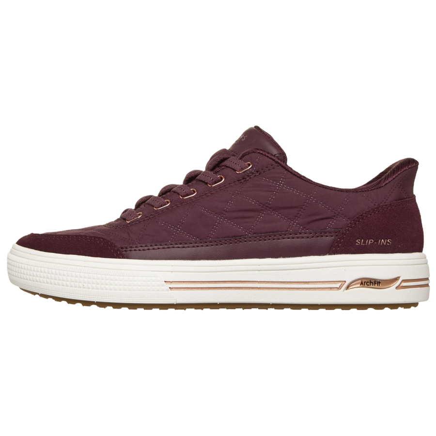Skechers ArchFit Arcade Breathable Support Skateboard Shoes Women's Burgundy