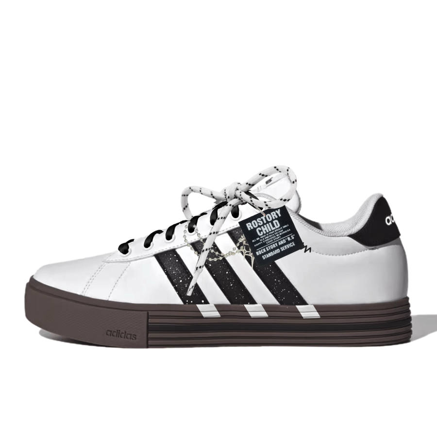 Adidas Adidas Daily 4.0 Stardust Pebble Low top Skateboard Shoes Unisex Black White