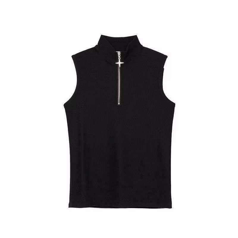 Lnga Landgre Tank Tops Unisex Half Turtleneck Thin Other