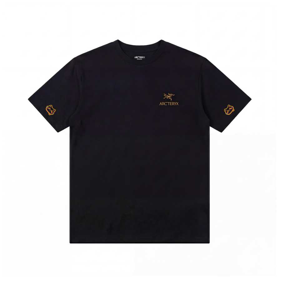 Arcteryx T Shirts Unisex Black/24k Black Crew Neck Moderate