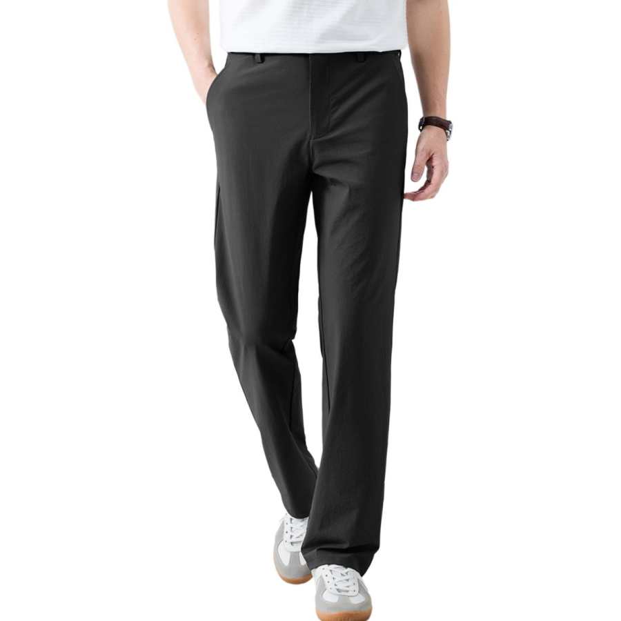 Hodo Casual Pants Men's Moderate Straight Fit Pants