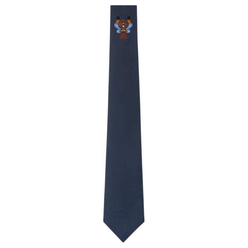 LOUIS VUITTON LOUIS VUITTON Silk Ties Men's Marine Blue