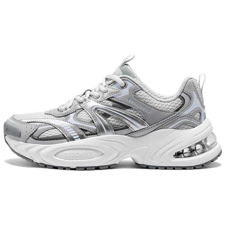 Skechers UNO RYZE Low top Chunky Sneakers Women's Silver Gray Blue