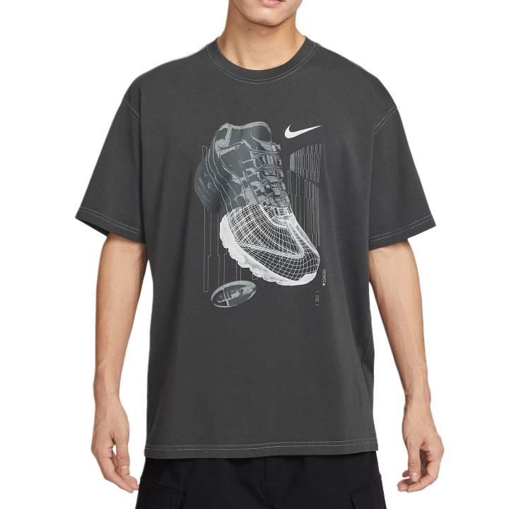 Nike Nike T Shirts Men's Dark Smoke Gray Crew Neck