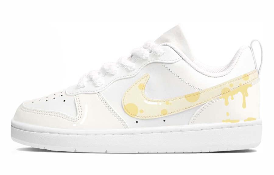 Nike Nike Court Borough Low top Kids' Skateboarding Shoes Yellow Teenagers