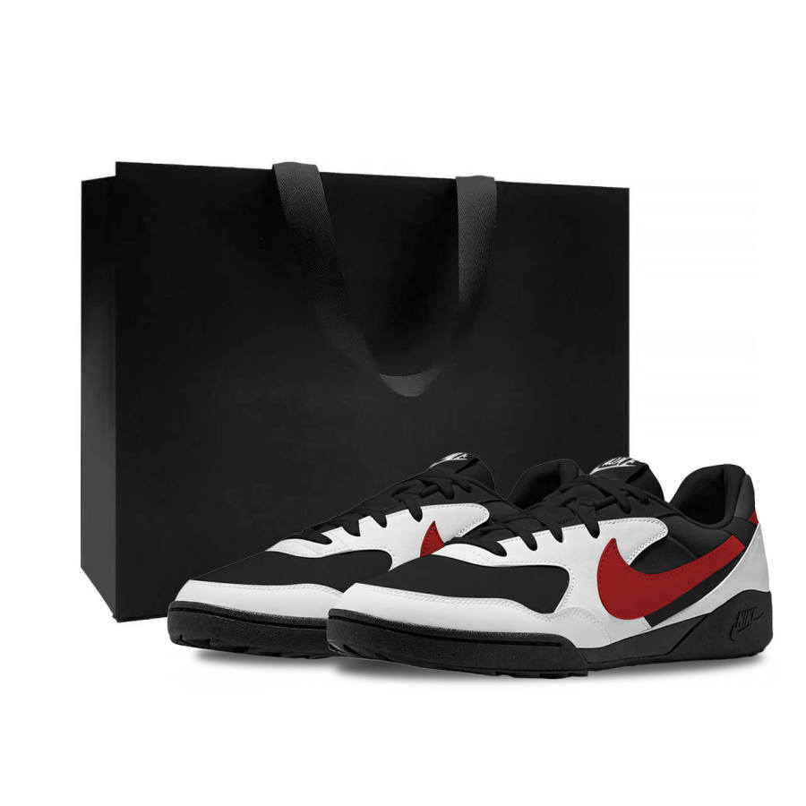 Nike Nike Terra Manta Cushioning Slip Resistant Abrasion Resistant Breathable Low top Casual Shoes Unisex Black Red White