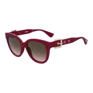 MOSCHINO Cat Eye Sunglasses Women's Red