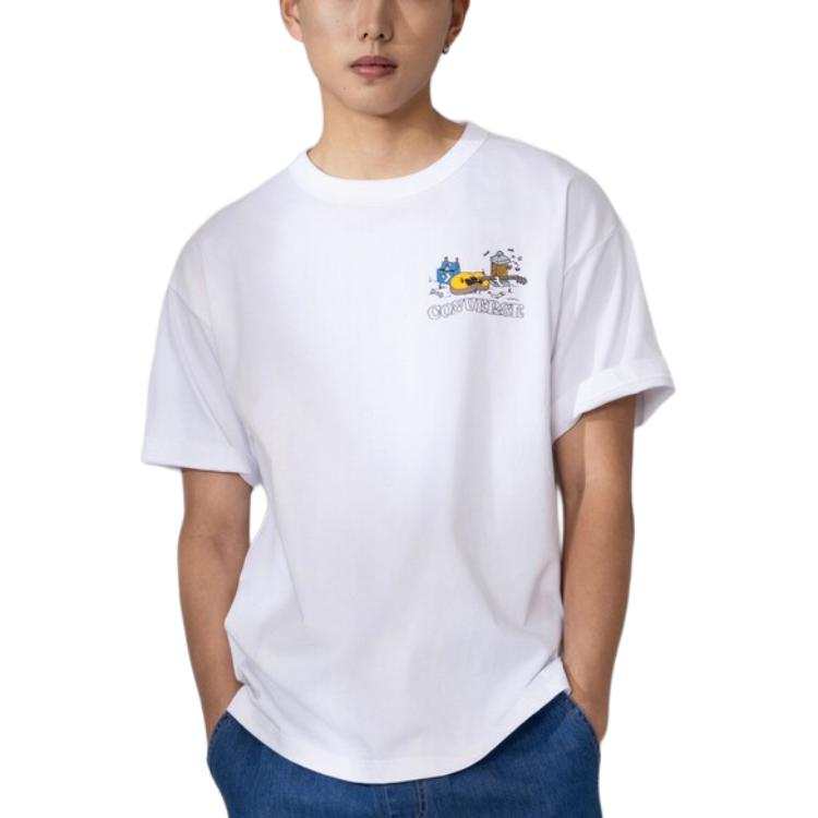 Converse Converse T Shirts Unisex White Crew Neck