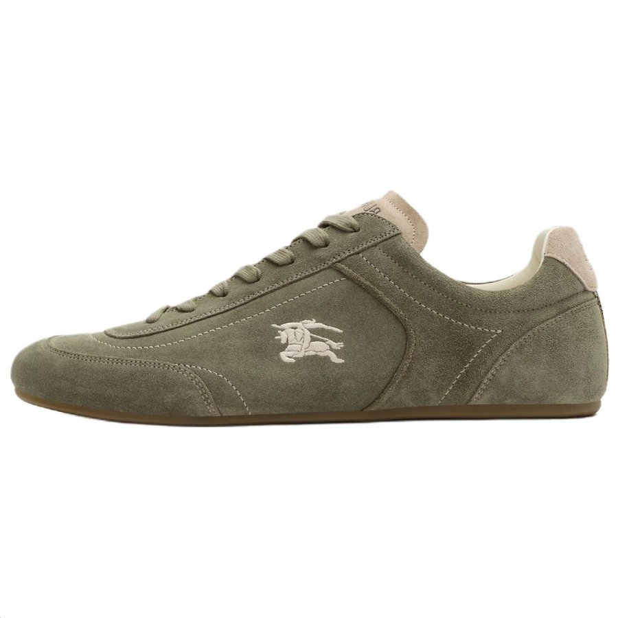 Burberry Knight Runner Low top Casual Shoes Men's Air Force Green & Tawny