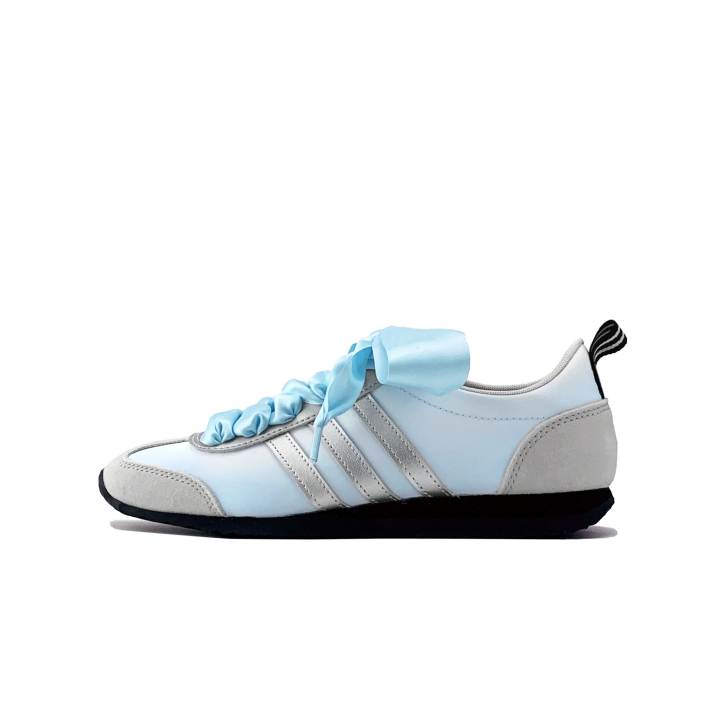 Adidas Adidas VS JOG 2.0 Light Blue Dreamy Slip Resistant, Abrasion Resistant, Breathable Low top German Army Trainers Women's