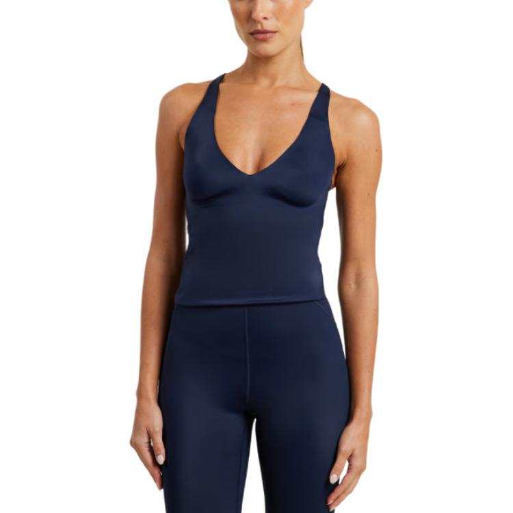 Nike Nike Shine Sleeveless Sports Shirts Women's Marine Blue Racerback