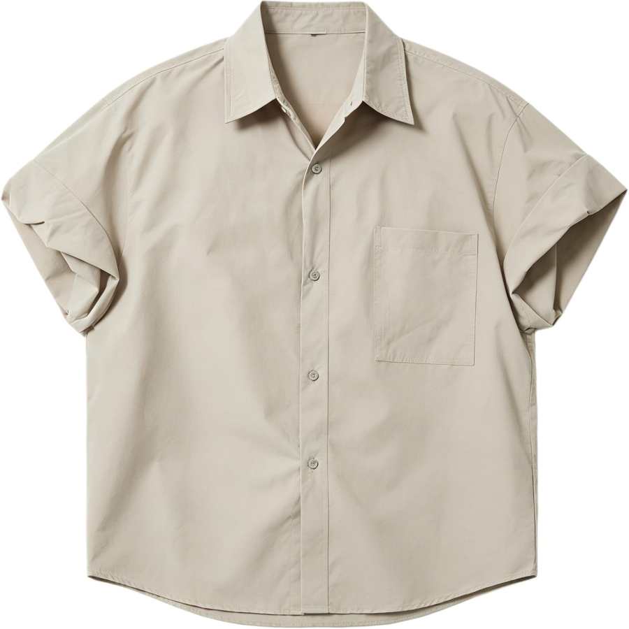 Lnga Landgre Shirts Men's Pointed Collar Thin Other