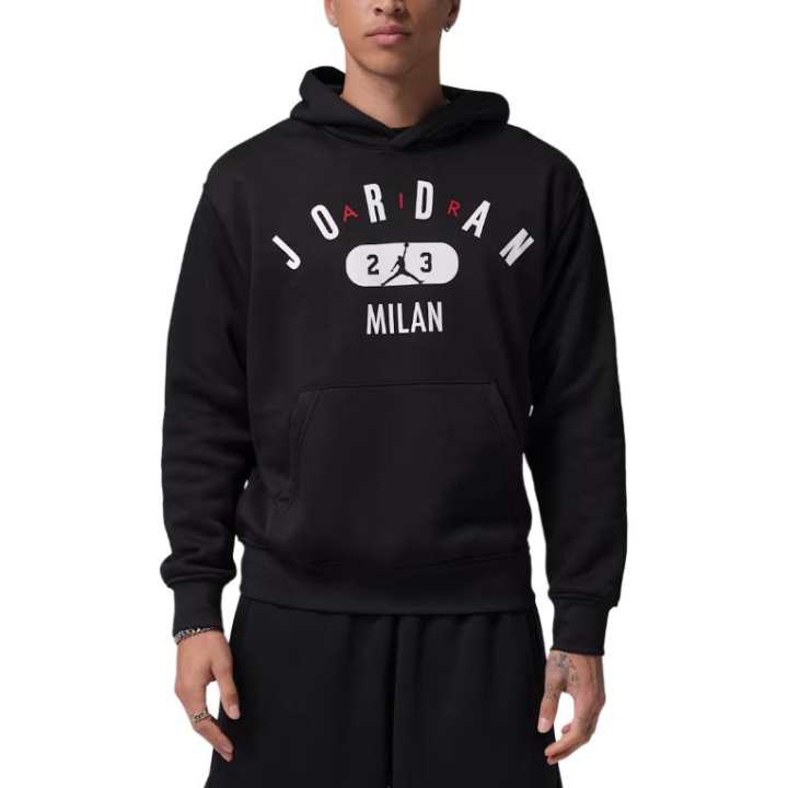 Jordan Jordan Sweatshirts Men's Black Hooded Non Detachable Moderate