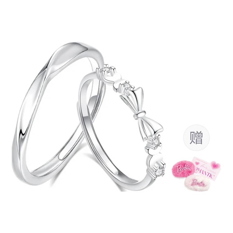 Barbie Alloy Zircon Rings Unisex