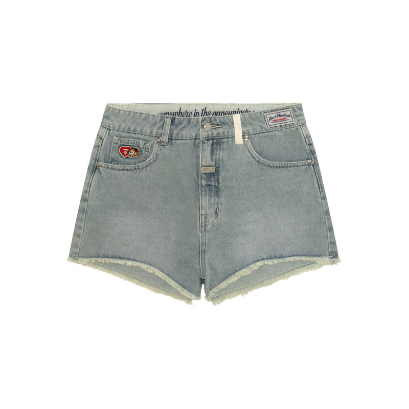 Aape SS26 Denim Shorts Women's Blue