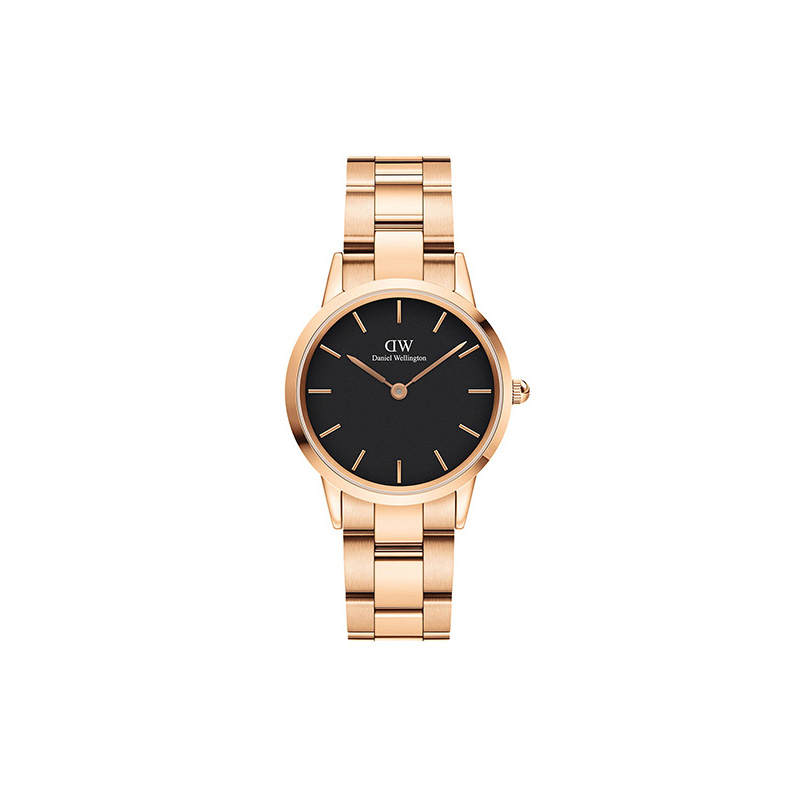 DW/DanielWellington Daniel Wellington ICONICDanielWellington Wrist Watches Quartz Movement Black Dial Women's Watch 30m Water Resistant