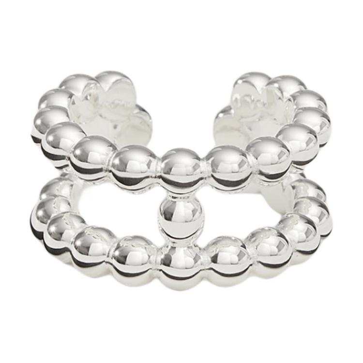 HERMES HERMES Chaine D'Ancre 925 Sterling Silver Rings Men's Silver