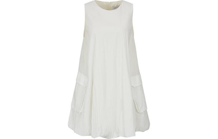 URBAN REVIVO Sleeveless Dress Women's Raw White