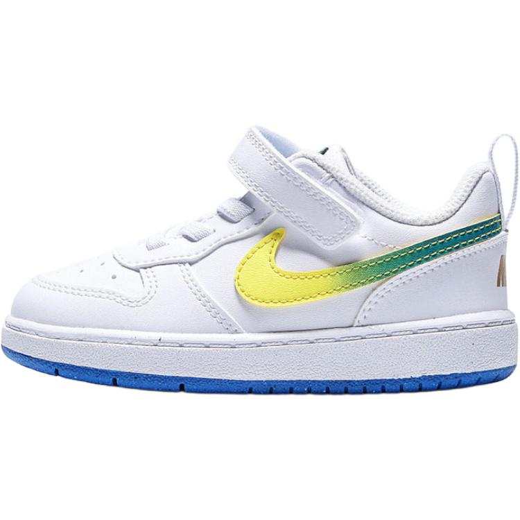 Nike Nike Court Borough Low top Toddler Shoes White Green Yellow Infant And Toddler