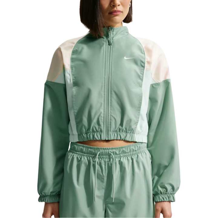 Nike Nike Jackets Women's Steam Blue/Chalk White/Light Green/Sail White Stand Collar Moderate Other