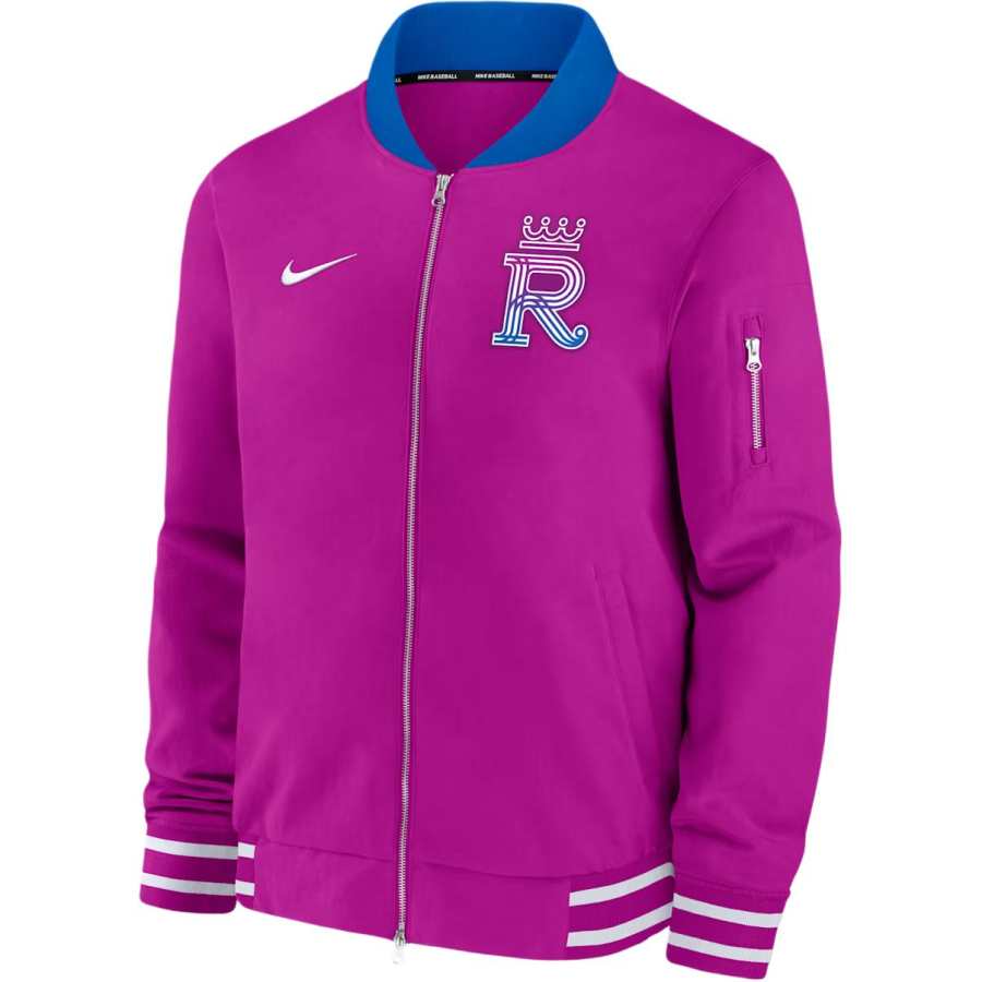 Nike Nike Kansas City Royals Authentic Collection City Connect Men's Nike Mlb Full-Zip Bomber Jacket
